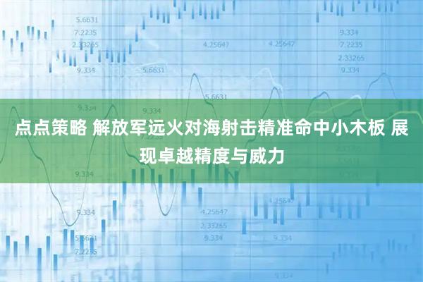 点点策略 解放军远火对海射击精准命中小木板 展现卓越精度与威力