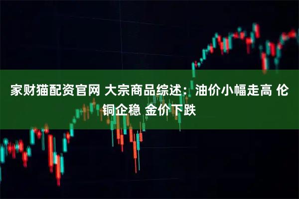 家财猫配资官网 大宗商品综述:油价小幅走高 伦铜企稳 金价下跌